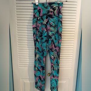 Manduka Tropical Leaf Print Leggings